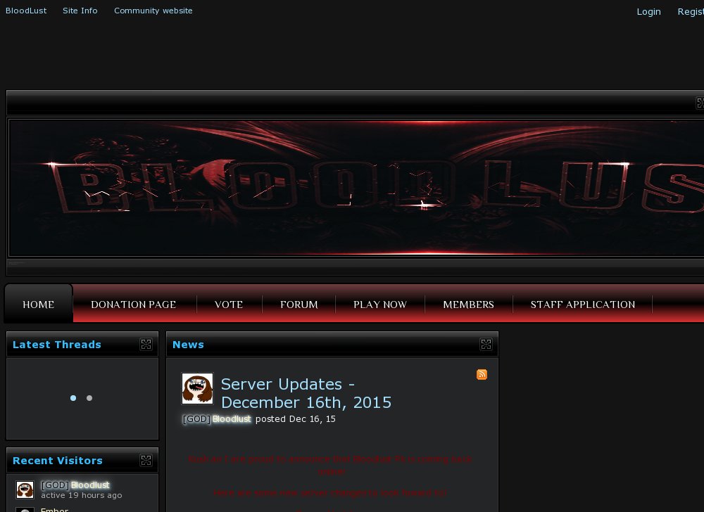 Bloodlust - Community Driven