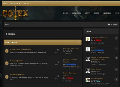 Cotex  Upcoming RSPS  VPS Hosted