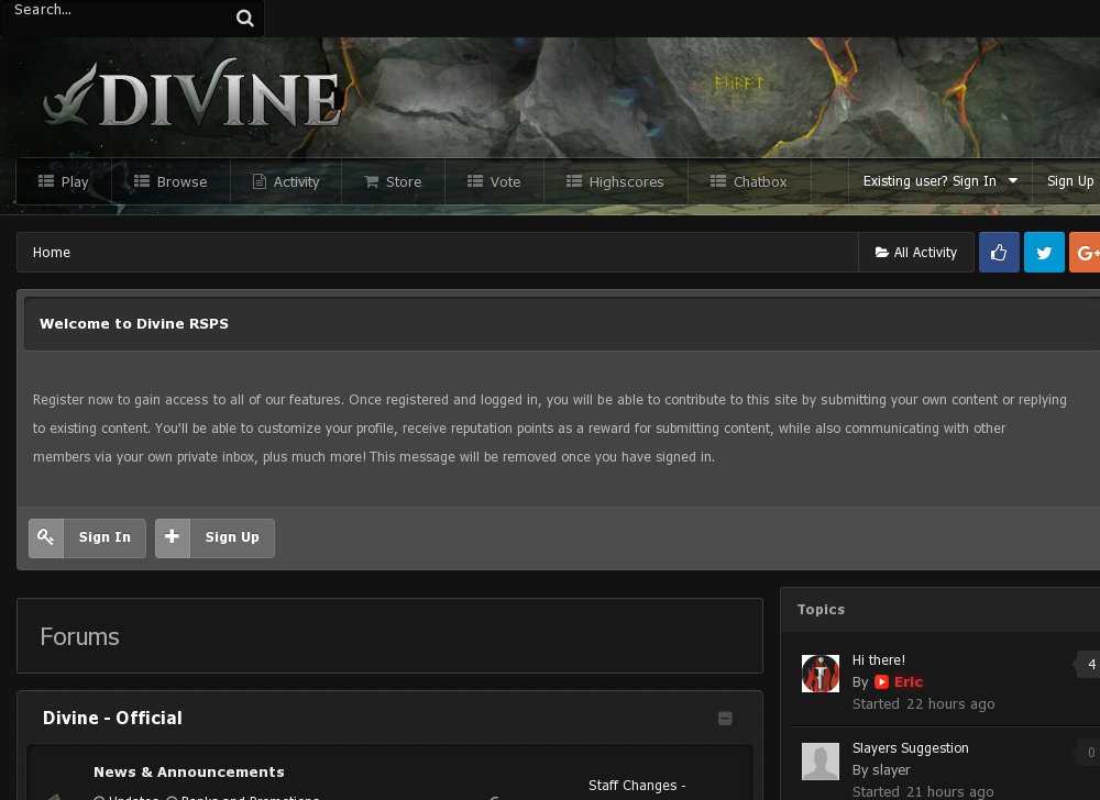 Divine - The Greatest RSPS Adventure