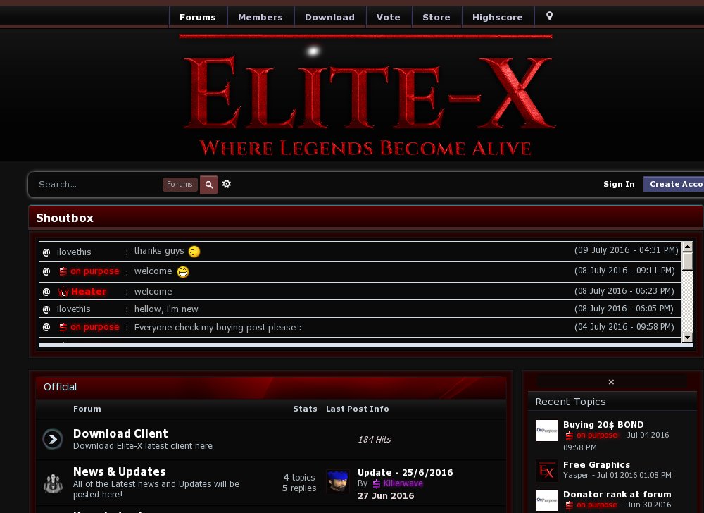 the new rsps Elite-X is looking for players all 25 skills work we have alot...