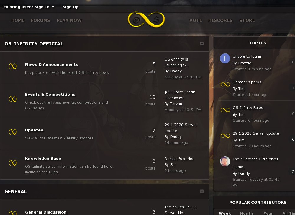 OS-Infinity #1 RSPS Experience