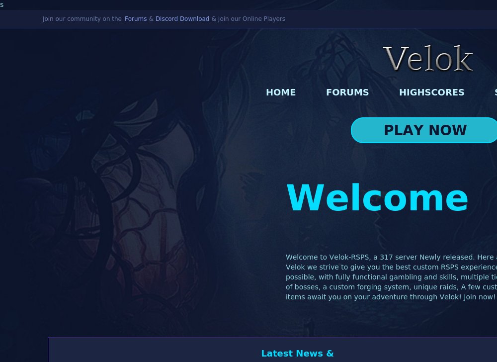 Velok - 27+ bosses, Gambling, Customs