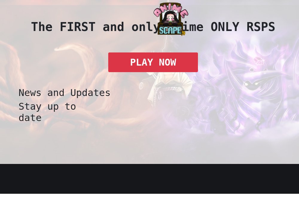 AnimeScape - The First and Only Anime RSPS