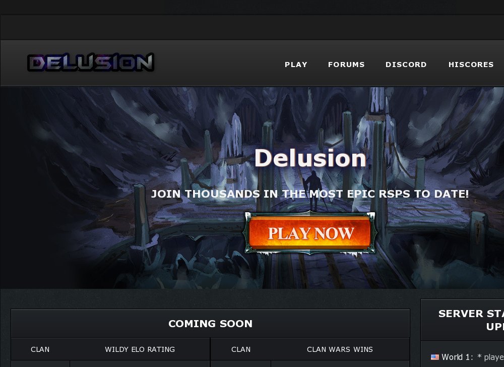 Delusion 667 ll Best 2018 Rsps ll Free donator For Starters ll Custom Bosses  Items ll Osrs Content ll  Alot more ,  come join us