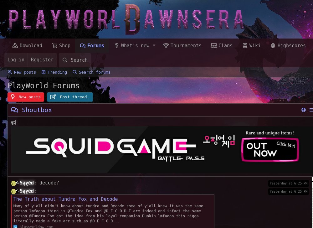 PlayWorld - Online Since 2011 - RS 2011 Eco & PK - F2P & P2P