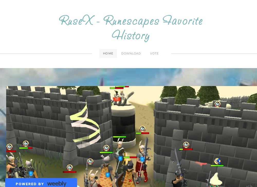 RuseX - Runescapes Favorite History