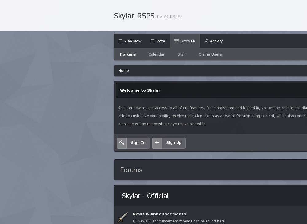 Skylar-RSPS I Looking for staff I Eco I PvP I PvM I Events