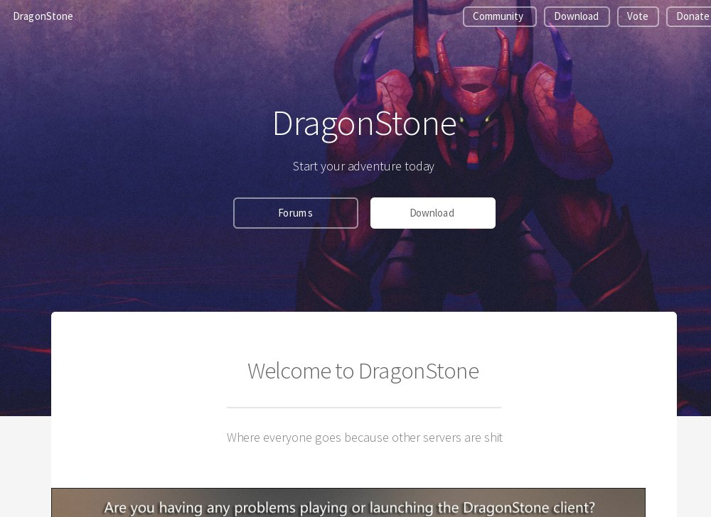 DragonStone # 1 RSPS of 2016